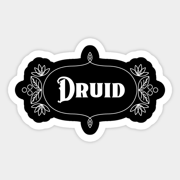 DnD Druid - Dark Sticker by banditotees